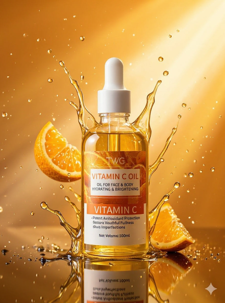Huile Essentielle TWG à la Vitamine C 100ml Hydratante Éclaircissante✨✨✨