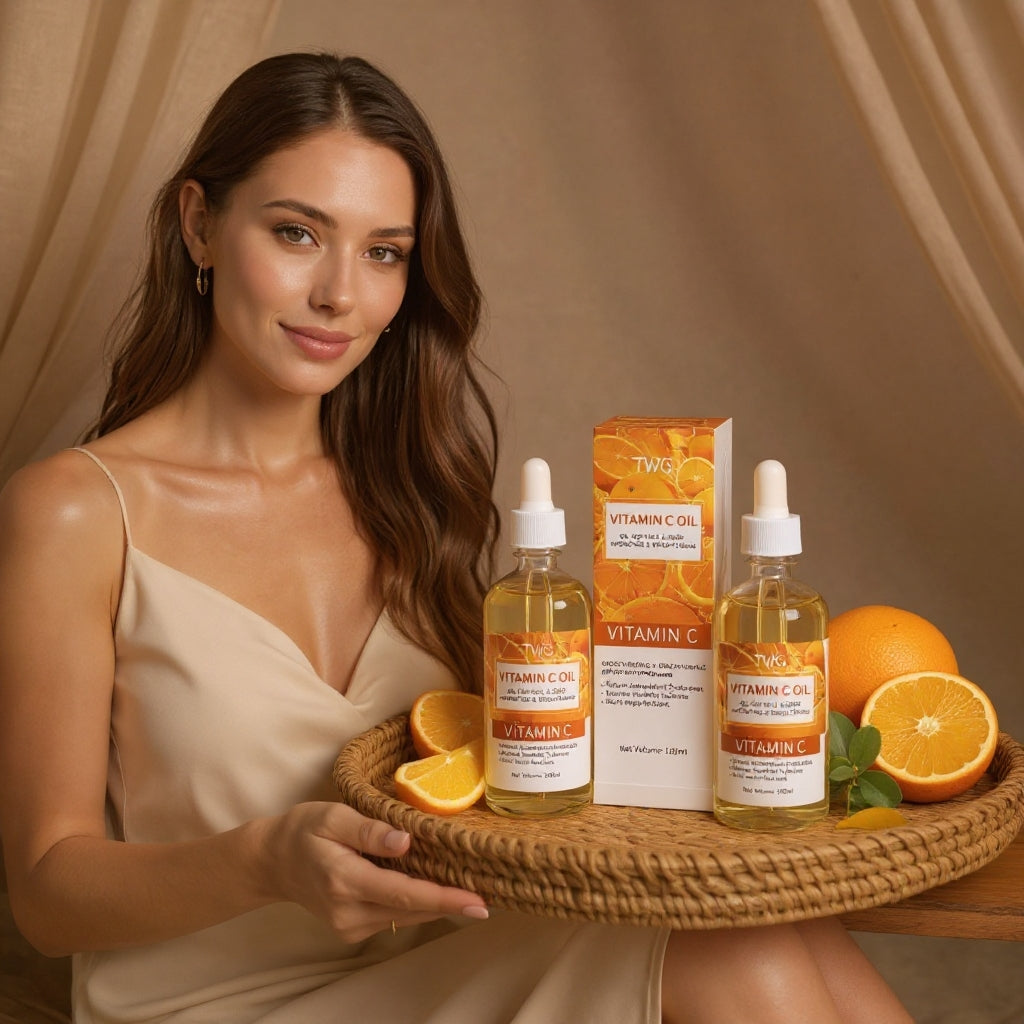 Huile Essentielle TWG à la Vitamine C 100ml Hydratante Éclaircissante✨✨✨